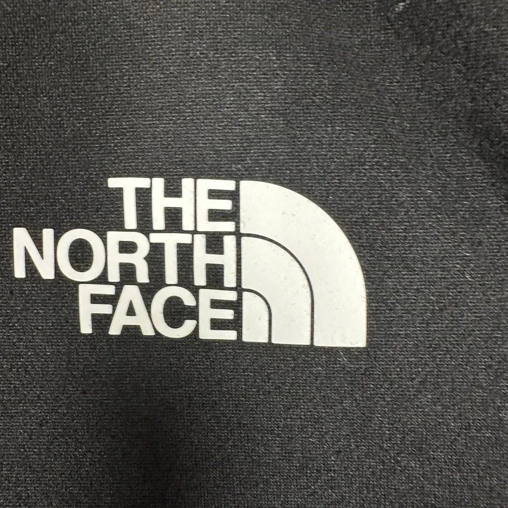 The North Face Jacket Mens 2XL Full Zip Fleece Black Stretch Coat Mockneck EUC